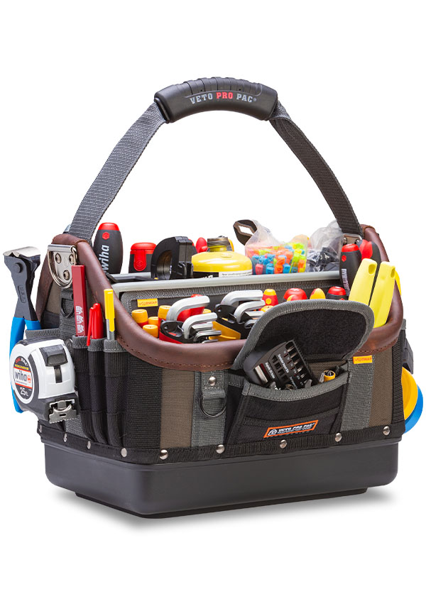 Veto Pro Pac Electricians TECH-LC Tool Carry Bag & Parts Bags Pack