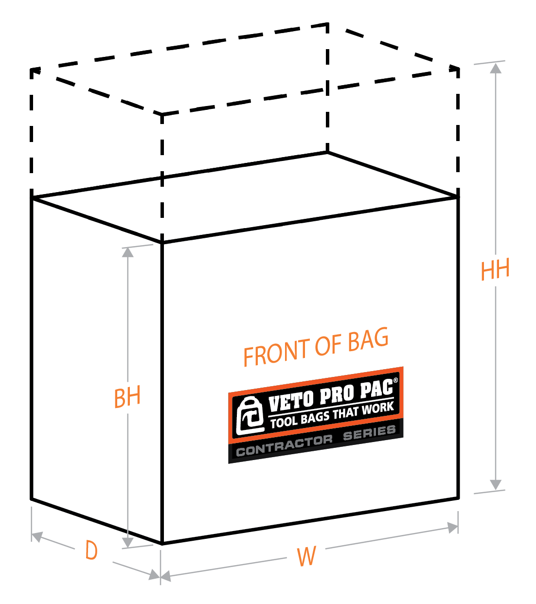 Veto Pro Pac Tech-Pac Black  TOMACO: The Tool Marketing Company