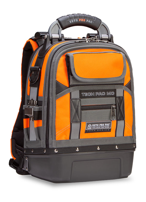 Veto Pro Pac Tech Pac MC Compact Contractor's Service Bag (Hi-Viz Orange)