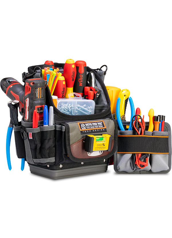 Wera & Knipex Plumbers Starter Tool Kit Set In Veto Pro Pac TP6B Tool Pouch