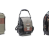 Pictured from right to left: Veto Tool Case, Tool Pouch, and Camo Tech Pac Backpack
