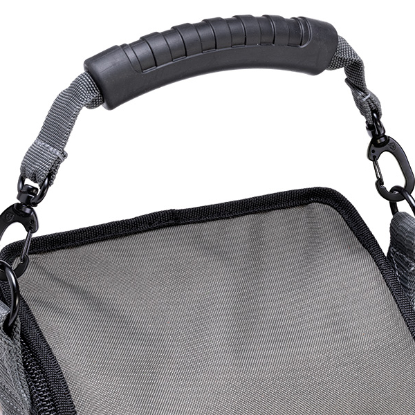 Medium Carrying Handle, Rubber Grip, Grey Webbing