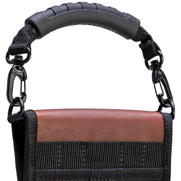 Small Carrying Handle, Rubber Grip, Black Webbing